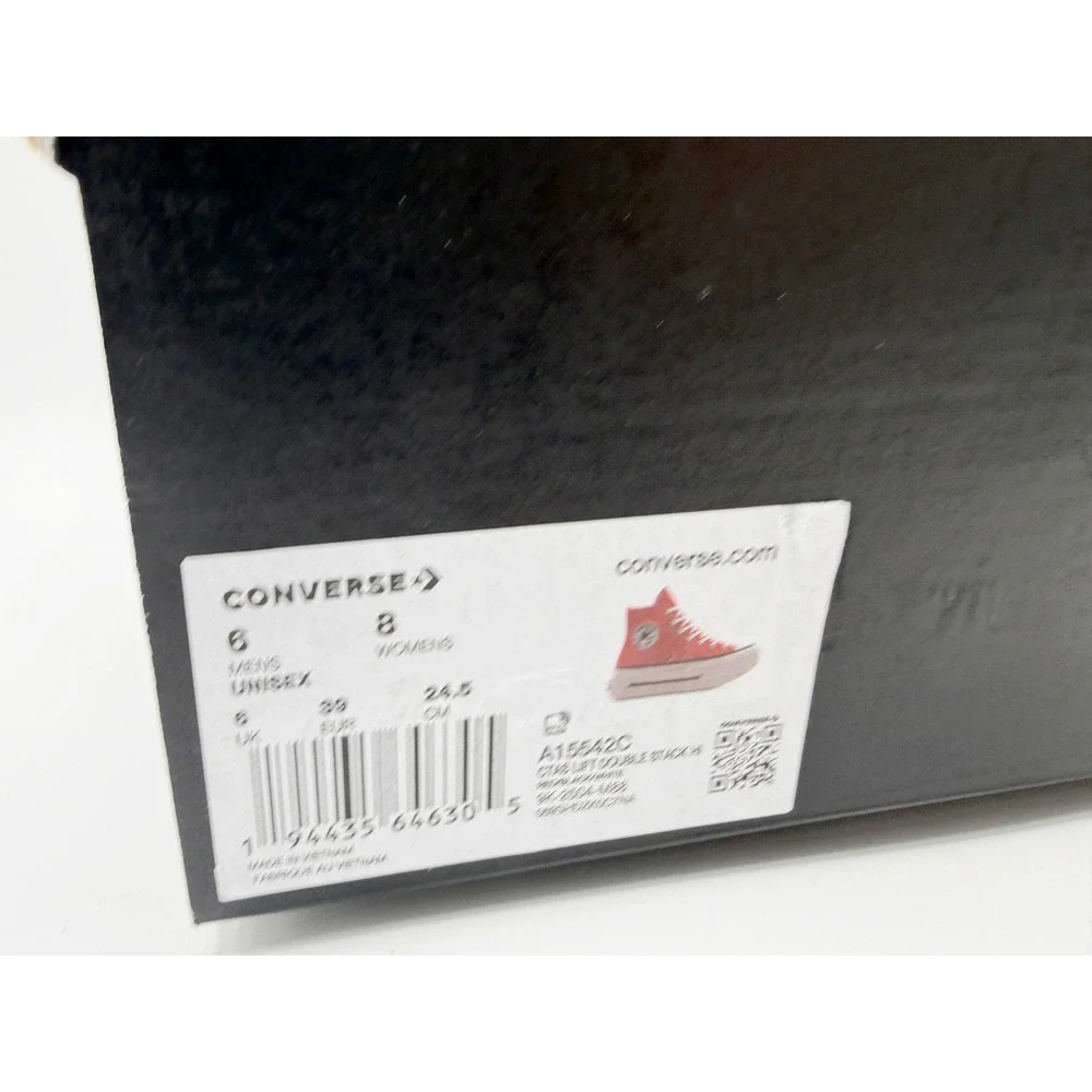 Converse Chuck Taylor All Star Lift Double Stack High Red Size 8 Womens - New - Picture 10 of 10